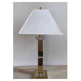 Brass and Lucite Table Lamp