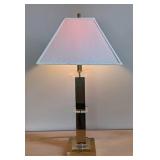Brass and Lucite Table Lamp
