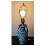 Painted Metal Italian Style Table Lamp