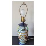 Painted Metal Italian Style Table Lamp