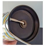 Painted Metal Italian Style Table Lamp
