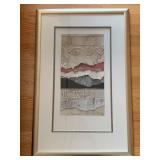 Beautiful, Unique Textured and Layered Framed Abstract Art
