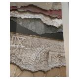Beautiful, Unique Textured and Layered Framed Abstract Art