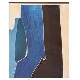 Large Framed Signed Abstract Print