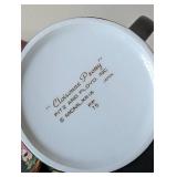 Fitz and Floyd Cloisonné Peony Salad Plates and Mug Set
