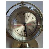 Vintage Brass Swivel Desk Clock