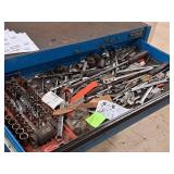 Lot of (1 Drawer) Hand Tools - Sockets, Ratchets, Extensions, Wrenches, Screwdrivers
