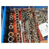 Lot of (1 Drawer) Hand Tools - Sockets, Ratchets, Extensions, Wrenches, Screwdrivers