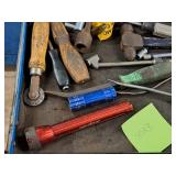 Lot of (1 Drawer) Hand Tools - Nut Drivers, Pry Bars, Tire Gauges, Air Hose Attachments