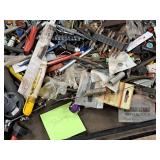 Lot of (1 Drawer) Hand Tools - Misc. Hardware and Drill Bits