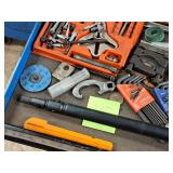 Lot of (1 Drawer) Hand Tools - Bearing Separator, Steering Wheel Puller, Hood Prop
