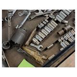 Lot of (1 Drawer) Hand Tools - Wrenches, Sockets