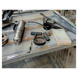 Hand Tools - Grease Gun, Oil Filter Wrench, Axle Nut Cover Wrench, Container of Fuses, T-Handle Plugger, T-Handle Reamer, Grabber Tool