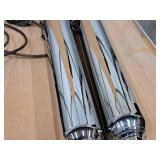 Lot of (2) 30" Dresser Monster Round Slip-ons Exhaust Pipes