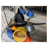 Lot of (9) Automotive Funnels