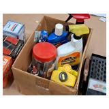 Lot of (9) Assorted Automotive Chemicals - ArmorAll, Turtle Wax, ValveMedic, RainX Washer Fluid, Black Magic Tire Wet, and more