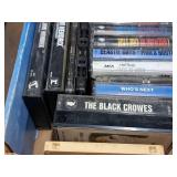 Lot of (3 Boxes) Vintage Cassette Tapes with Clock Radio