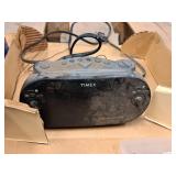 Lot of (3 Boxes) Vintage Cassette Tapes with Clock Radio