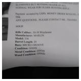 MARLIN 336-GOLD TRIGGER/PRE-SAFETY 30-30