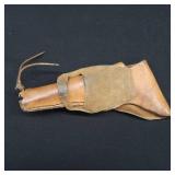 LEATHER HOLSTER(HAND MADE) FOR REVOLVER AND 20- .38 SPL ROUNDS