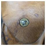 LEATHER HOLSTER(HAND MADE) FOR REVOLVER AND 20- .38 SPL ROUNDS