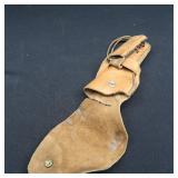 LEATHER HOLSTER(HAND MADE) FOR REVOLVER AND 20- .38 SPL ROUNDS