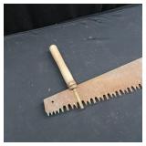 ~VINTAGE~LARGE HAND SAW 4 FOOT