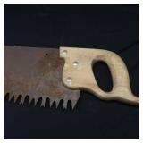 ~VINTAGE~LARGE HAND SAW 4 FOOT
