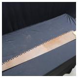 ~VINTAGE~LARGE HAND SAW 4 FOOT
