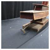 ~VINTAGE~ WOODEN FOLK ART BOAT