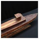 ~VINTAGE~ WOODEN FOLK ART BOAT