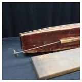 ~VINTAGE~ WOODEN FOLK ART BOAT