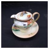 ~VINTAGE HAND PAINTED NIPPON BOWL AND CREAMER SET~