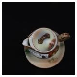 ~VINTAGE HAND PAINTED NIPPON BOWL AND CREAMER SET~