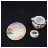~VINTAGE HAND PAINTED NIPPON BOWL AND CREAMER SET~