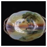 NIPPON HAND PAINTED POTPOURRI DISH AND BOWL ~VINTAGE