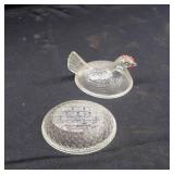 GLASSWARE LOT OF 3 SEE PHOTOS