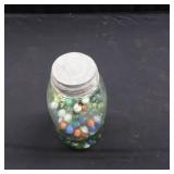 JAR OF MARBLES-LARGE LOT