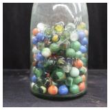JAR OF MARBLES-LARGE LOT