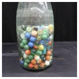 JAR OF MARBLES-LARGE LOT