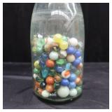 JAR OF MARBLES-LARGE LOT