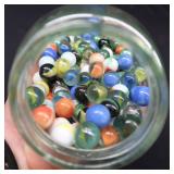 JAR OF MARBLES-LARGE LOT