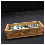 JACK SPRAT WOODEN CHEESE HOLDER WITH MARBLES