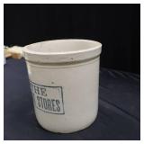CERAMIC CROCK  "THE HART STORES"