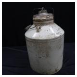 EXTRA LARGE JUG (CROCK) GLASS AND WIRE LID AND HANDLE
