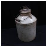 EXTRA LARGE JUG (CROCK) GLASS AND WIRE LID AND HANDLE