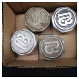 ANTIQUE/VINTAGE CAR AUTO GREASE HUB CAPS