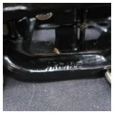 VINTAGE BLACK MODEL T TYPE CAR WITH DRIVER ~NEAT PIECE