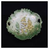 ~VINTAGE~POSSIBLE ANTIQUE GERMAN SERVING DISH ~HAND PAINTED