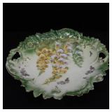 ~VINTAGE~POSSIBLE ANTIQUE GERMAN SERVING DISH ~HAND PAINTED